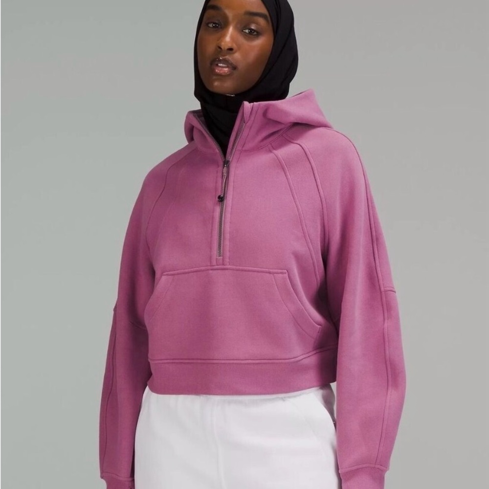 lululemon velvet dust crop oversized hoodie